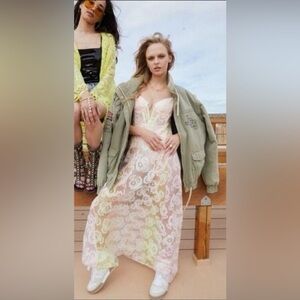 for love and lemons arabella maxi dress For Love & Lemons Arabella Maxi Dress Sky